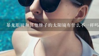 暴龙眼镜和其他牌子的太阳镜有什么不一样吗，为什么卖的那么贵？